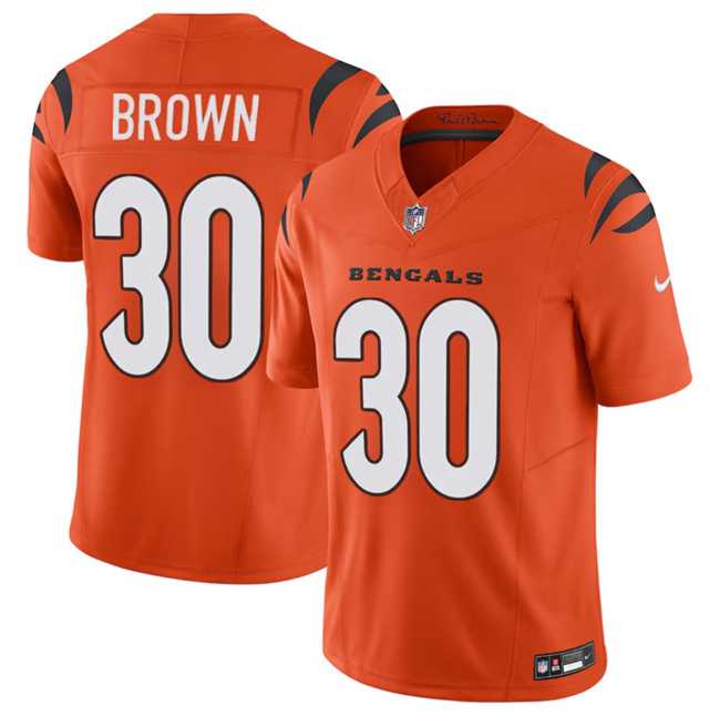 Men & Women & Youth Cincinnati Bengals #30 Chase Brown Orange 2024 F.U.S.E Vapor Untouchable Limited Stitched Jersey Dzhi